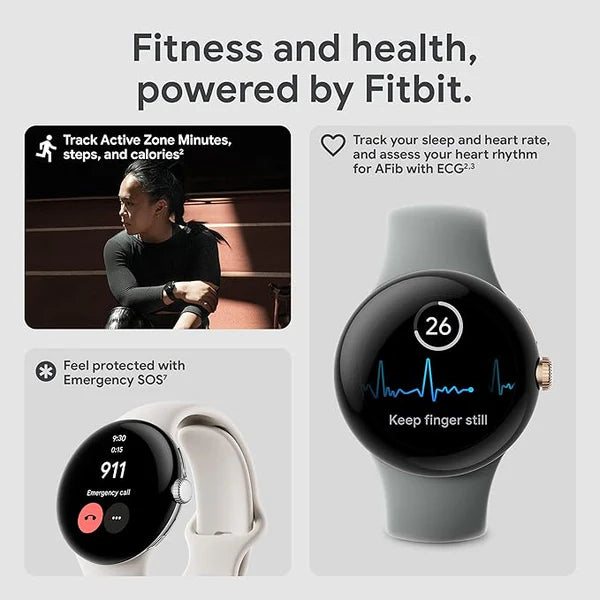 Smartwatch Pixel 2 : GPS + Cellular, Advanced Health Tracking, Oxygen & ECG Features, Water Resistance | 14-Day Hassle-Free Returns + Free Earbuds Pro2 [Imported Quality]