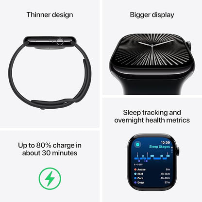 iWatch Series 10 Smartwatch 46mm GPS + Cellular Smartwatch  | Titanium Case | OLED Always-On Retina display | 1-Year Warranty | Easy 15-Day Returns | Earbuds pro 2 (Free Gift Combo)